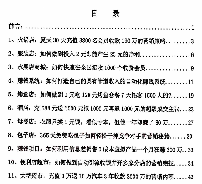 实体店盈利秘籍：36个案例教你如何高效引流与盈利